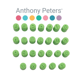 Anthony Peters – Alphabet Thimble Finger Stampers – Lowercase