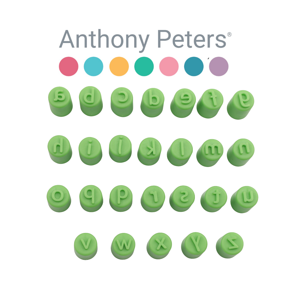 Anthony Peters – Alphabet Thimble Finger Stampers – Lowercase