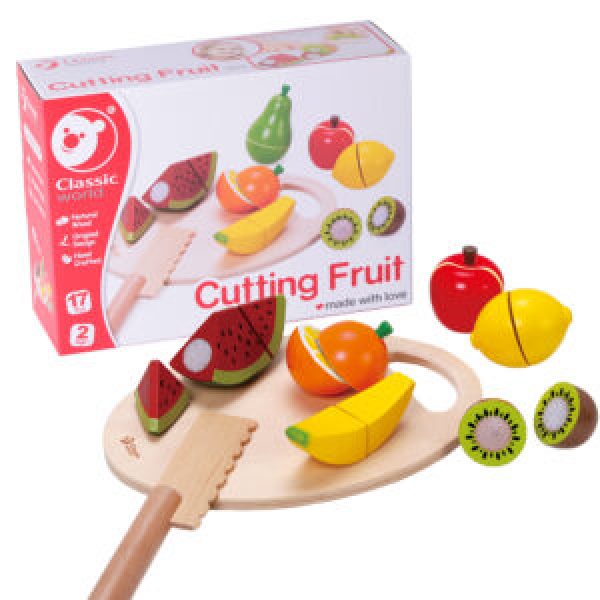 Classic World – Pretend & Play – Cutting Fruit – 9pcs