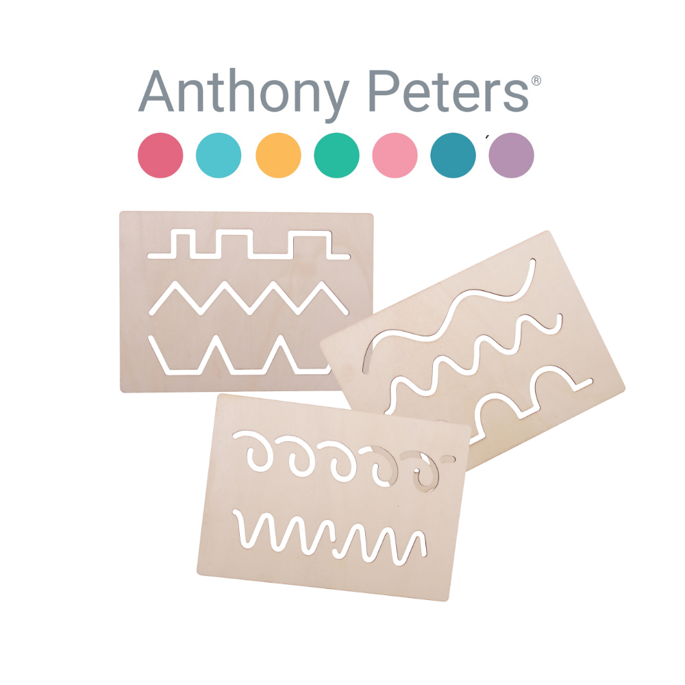 Anthony Peters – Wooden Pattern Stencils – 3 Pieces