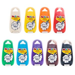 Toy Color – Superwashable Tempera Paint Pack: 9 x 170ml Squeezy Bottles