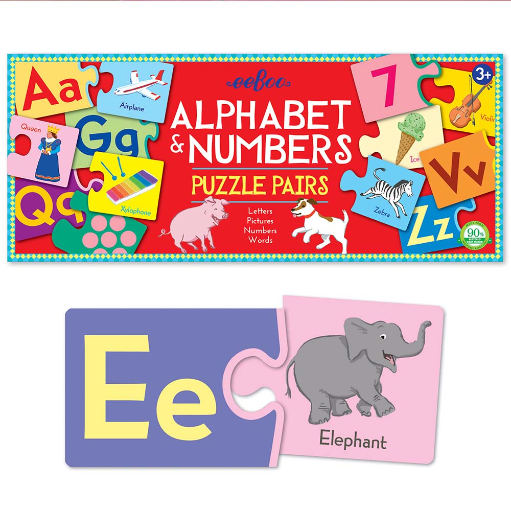Alphabet & Numbers Puzzle Pairs