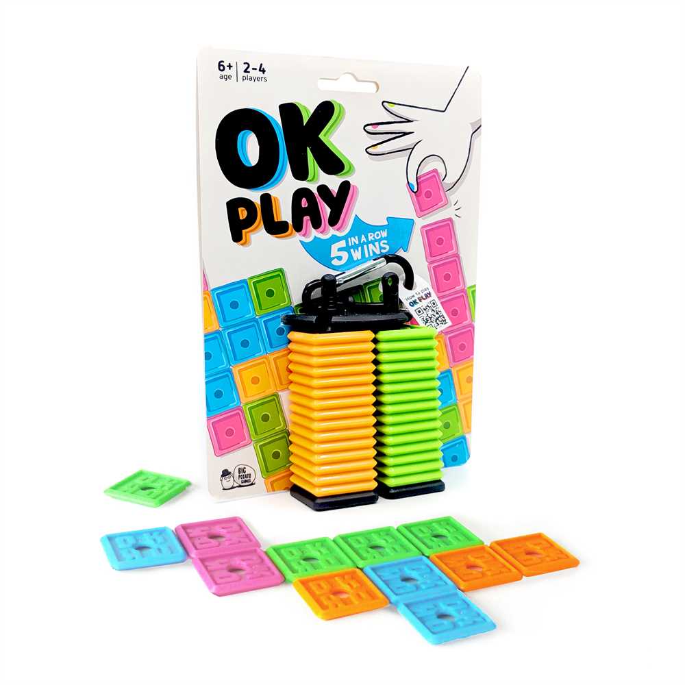 Big Potato Games – OK Play! – The 5-in-a-row Travel Game – 2-4 Players