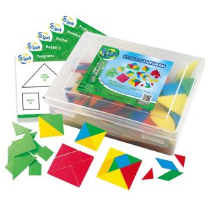 Gigo – Tangrams + 5 Activity Cards 105pc Container