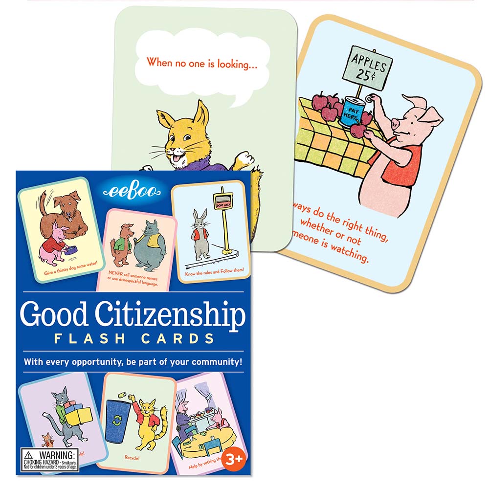 Good Citizenship Flash Cards – Educational Social Skills Learning Cards