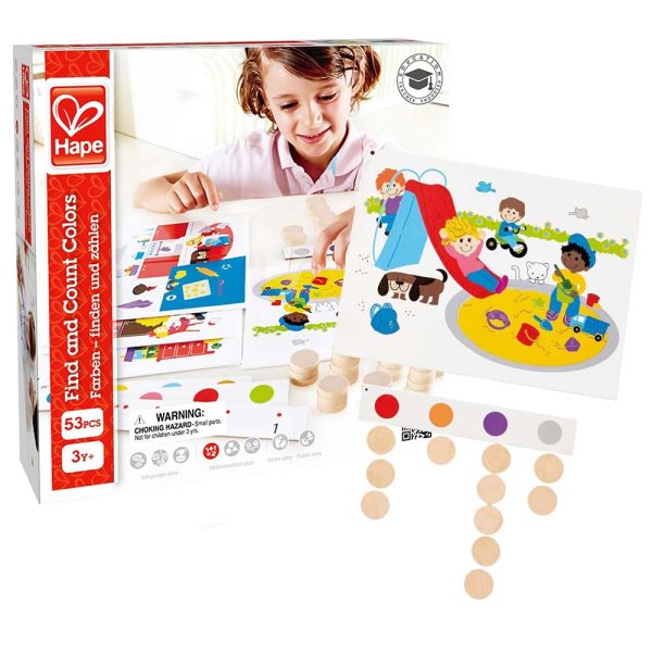 Hape – Home Education – Find and Count Colours – 53pcs