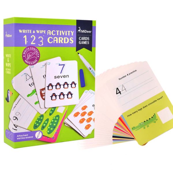 Write & Wipe Cards – 123 Numbers